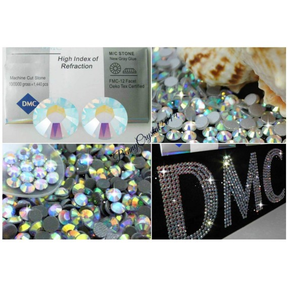 SS10/3MM BrillaBenny 1400 Strass Sapphire AB Blue/Blu AB BOREALI TERMOADESIVI DmC MC Quality HOTFIX Rhinestone Hot Fix Crystal Glass 